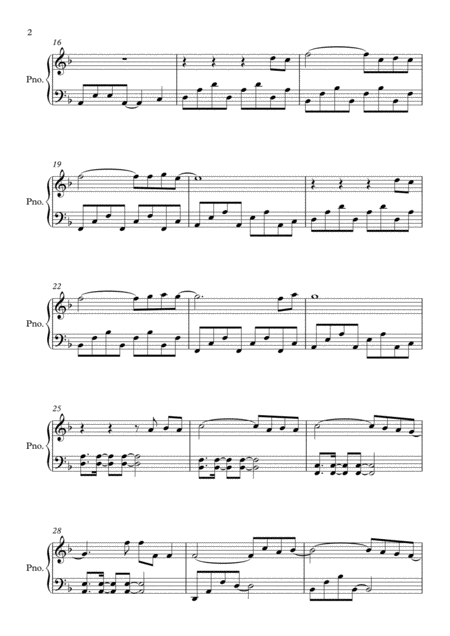 A Sky Full Of Stars D Minor By Coldplay Piano Page 2