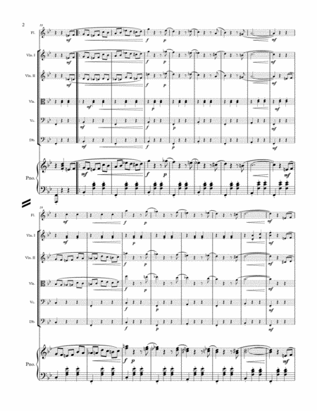 A Strauss Waltz Fantasy Flute String Quintet And Piano Page 2