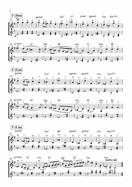 A Study For Violin In The 1st Position Based On A Theme From Bachs Fugue In G Minor Bwv 1000 With Optional Piano Guitar Accompaniment And G Clef Piano Page 2