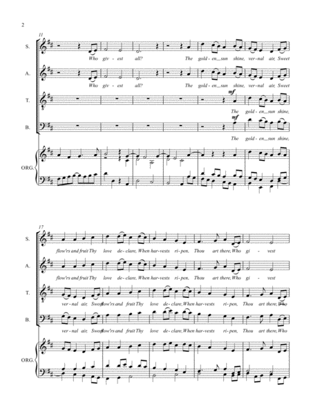 A Thanksgiving Cantata Page 2