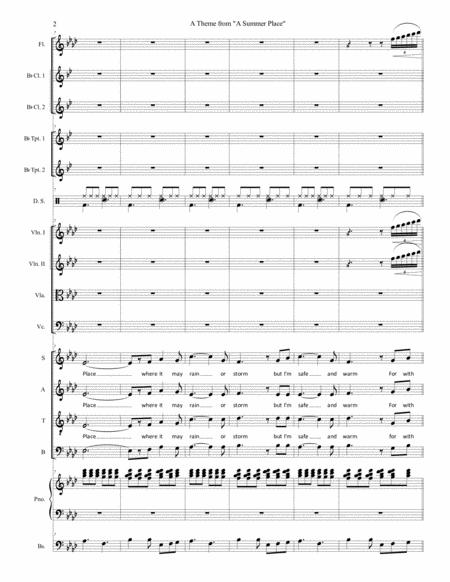 A Theme From A Summer Place Chorus Orchestra Page 2