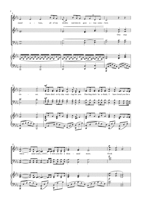 A Thousand Years Alto Solo Choir And Piano Page 2