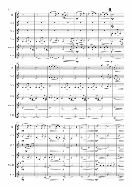 A Thousand Years By Christina Perri Clarinet Choir Or Clarinet Sextet 4 Clarinets In Bb Alto Clarinet In Eb Or 5th Clarinet In Bb Bass Clarinet In Bb Page 2