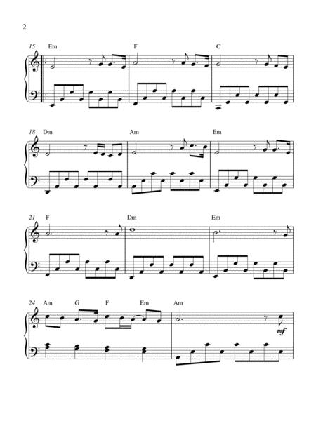 A Time For Us Love Theme Piano Solo With Chords Page 2