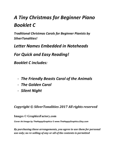 A Tiny Christmas For Beginner Piano Booklet C Page 2