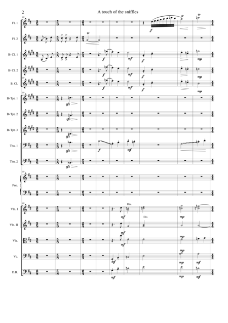 A Touch Of The Sniffles For Orchestra Page 2