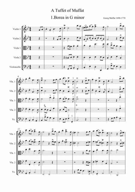 A Tuffet Of Muffat For 2 Violins 2 Violas And Cello Page 2