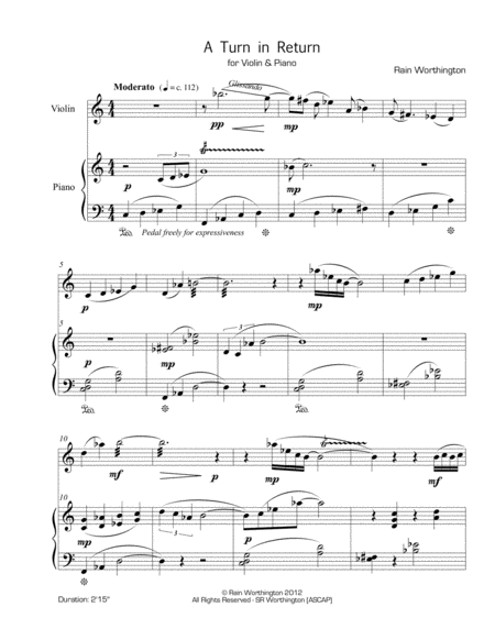 A Turn In Return For Violin Piano Page 2