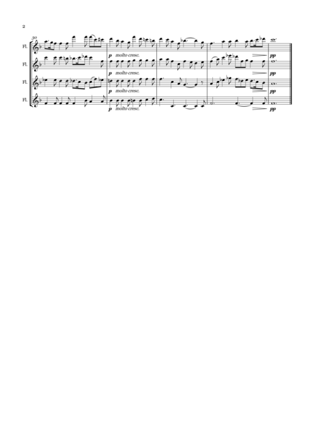 A Voice From The Lake For Four Flutes Page 2