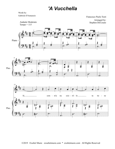 A Vucchella For Vocal Solo Low Key Page 2