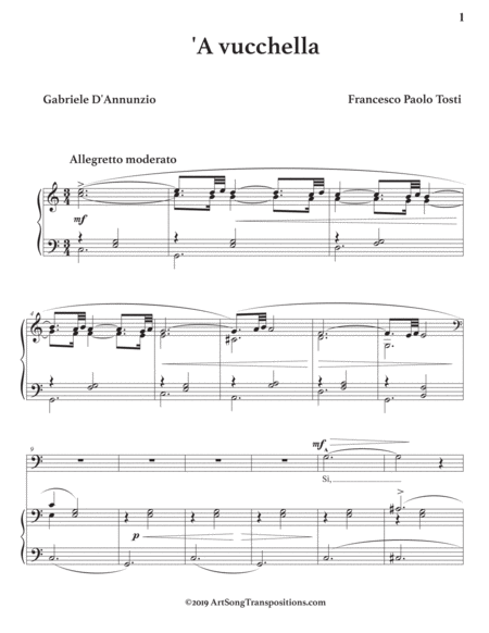 A Vucchella Transposed To C Major Bass Clef Page 2