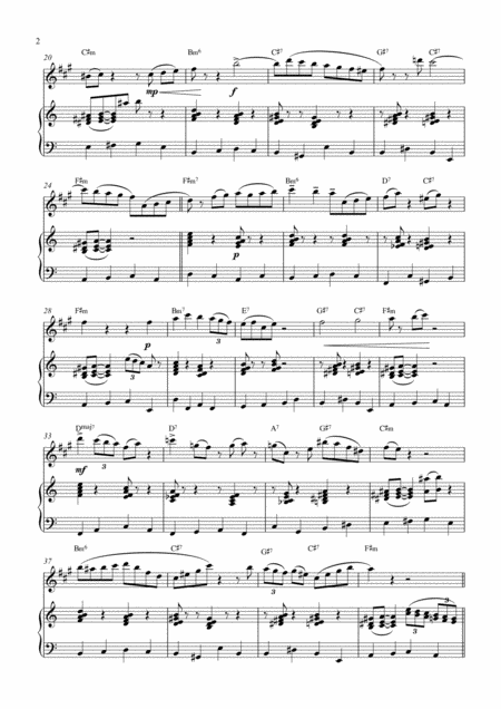 A Walk On The Cool Side Alto Sax Solo Page 2