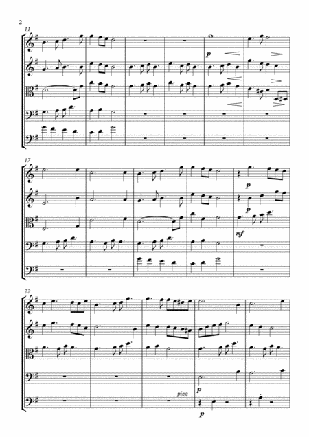 A Welsh Lullaby For String Orchestra Page 2