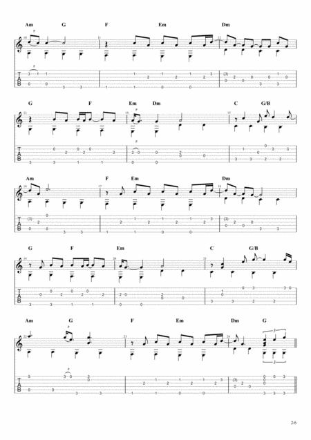 A Whiter Shade Of Pale Procul Harum For Solo Fingerstyle Guitar Page 2