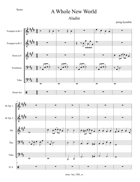 A Whole New World Brass Quintet Page 2