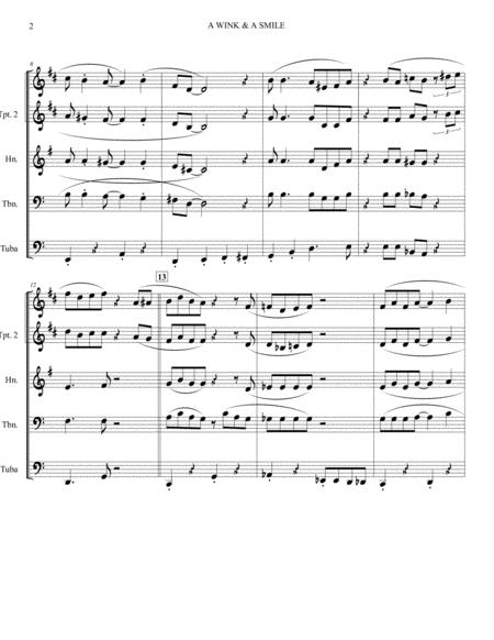 A Wink And A Smile Brass Quintet Page 2