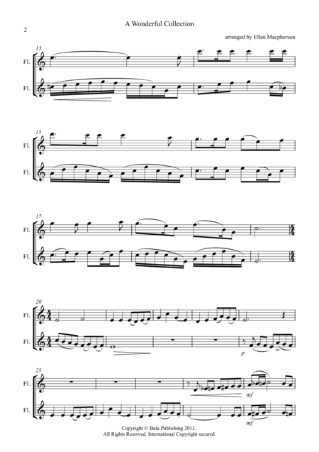 A Wonderful Collection Loved Hymns For 2 Flutes Page 2