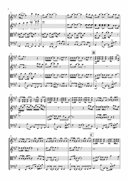 Abba Dancing Queen String Quartet Page 2