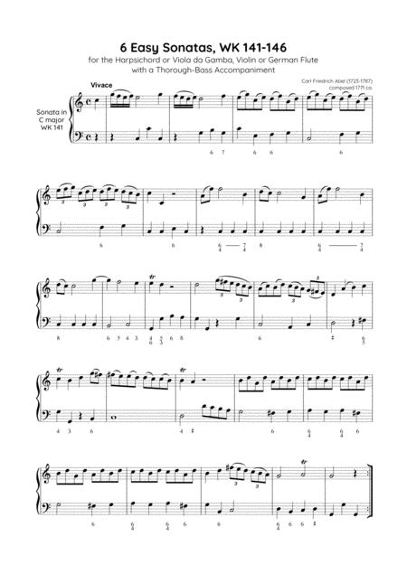 Abel 6 Easy Sonatas Wk 141 146 Page 2
