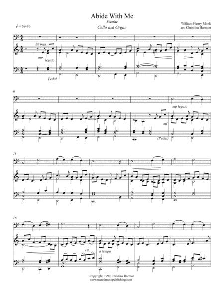 Abide With Me Cello And Organ Page 2