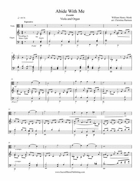 Abide With Me Viola And Organ Page 2