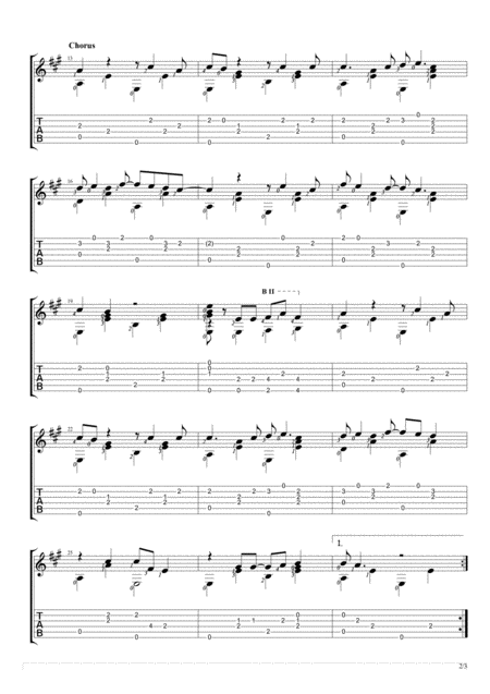 Above And Beyond Fingerstyle Guitar Solo Page 2