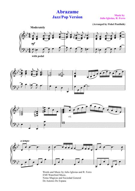 Abrazame For Piano Video Page 2