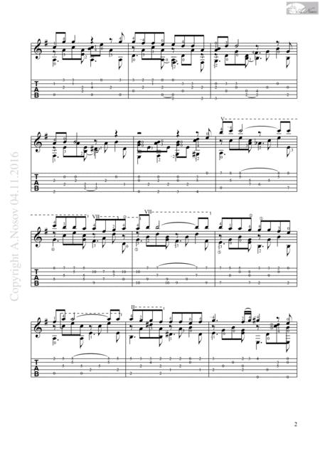 Abrazame Sheet Music For Guitar Page 2