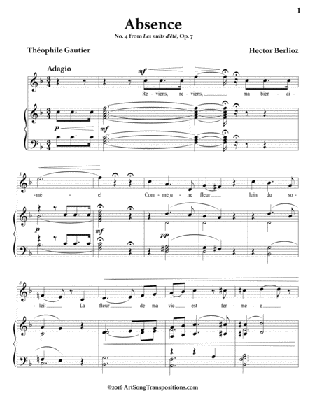 Absence Op 7 No 4 F Major Page 2