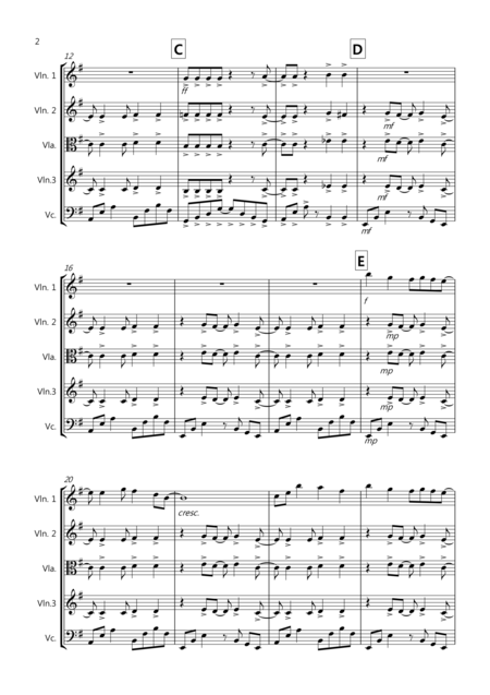 Acoustic Funk For String Quartet Page 2