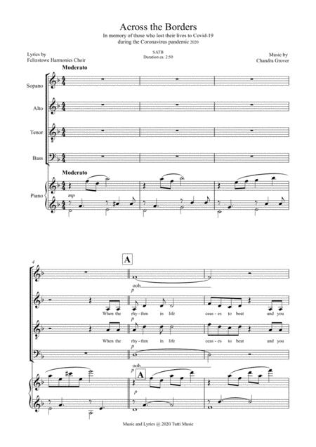 Across The Borders Satb For Choir Page 2