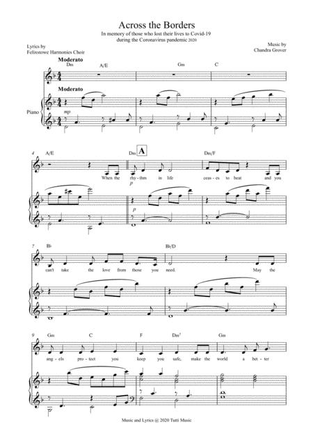 Across The Borders Voice And Piano Page 2