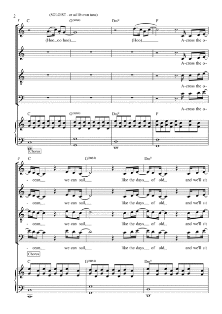 Across The Ocean Satb Page 2