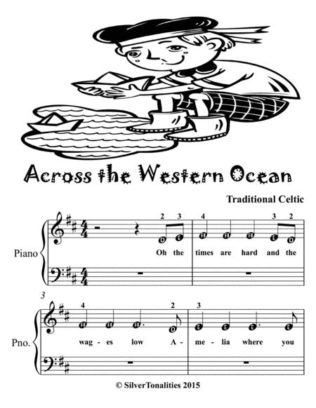 Across The Western Ocean Beginner Piano Sheet Music Page 2