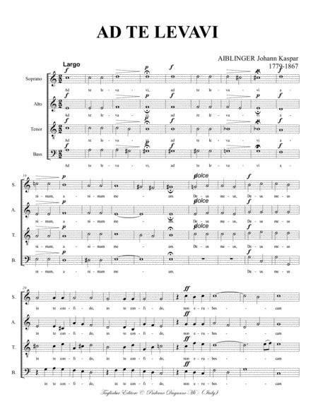 Ad Te Levavi Aiblinger For Satb Choir Page 2