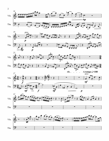 Adages For Violin And Tuba Page 2