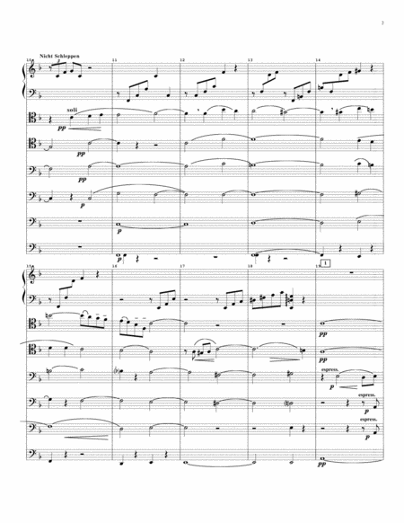 Adagietto From Symphony No 5 For 6 Part Trombone Ensemble Optional Harp Page 2