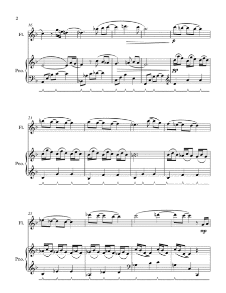 Adagietto In F Major For Flute And Piano Page 2