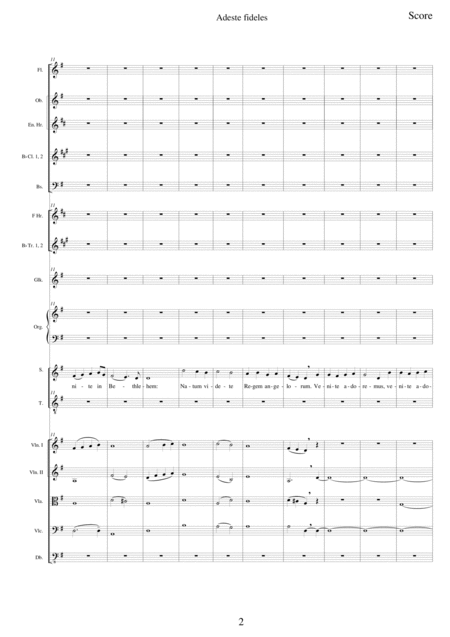 Adeste Fideles For Soprano Tenore And Orchestra Page 2