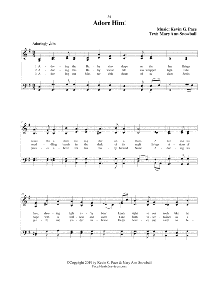 Adore Him A Christmas Hymn Page 2