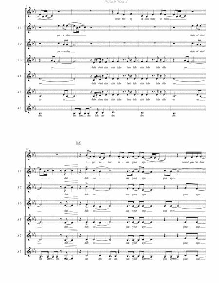 Adore You Sssaaa A Cappella Page 2