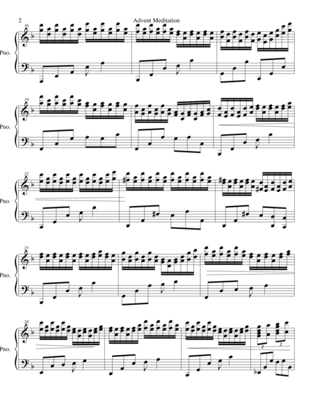 Advent Meditation Piano Score Page 2