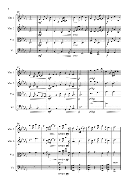 Ae Fond Kiss String Quartet Page 2