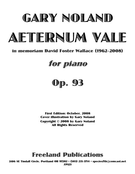 Aeternum Vale For Piano Op 93 Page 2