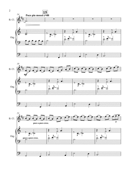 Affirmations For Bass Clarinet And Organ Page 2