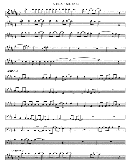 Africa Tenor Sax Page 2