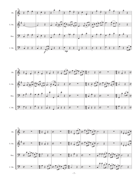 Agnes For Double Reed Quartet Page 2