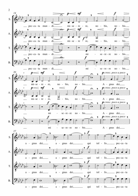 Agnus Dei Choir Satb Page 2