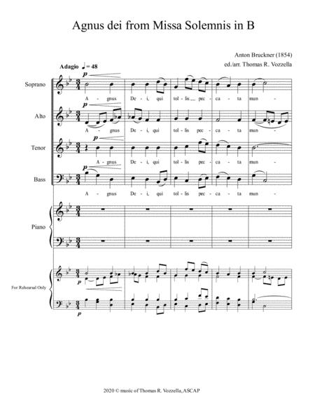 Agnus Dei From Missa Solemnis In B Satb Page 2