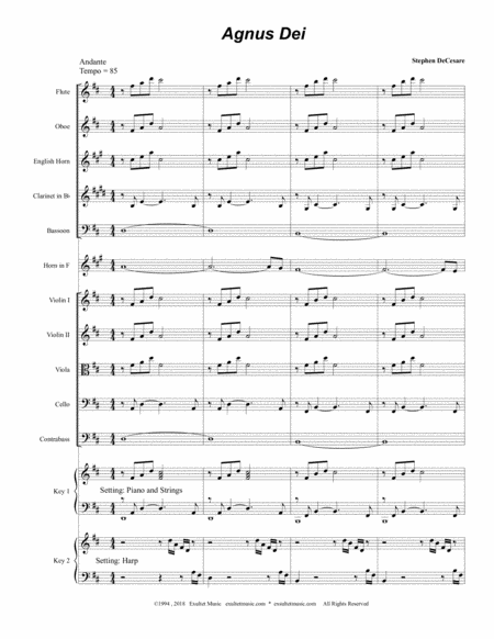 Agnus Dei From Requiem Mass Full Score Page 2